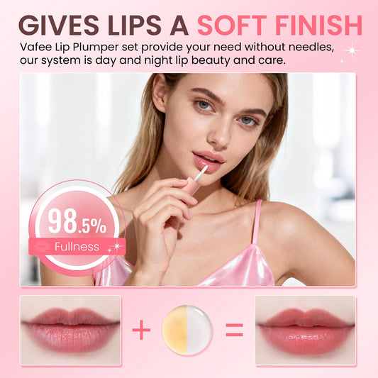 Close up of Derol daytime ginger lip plumper serum