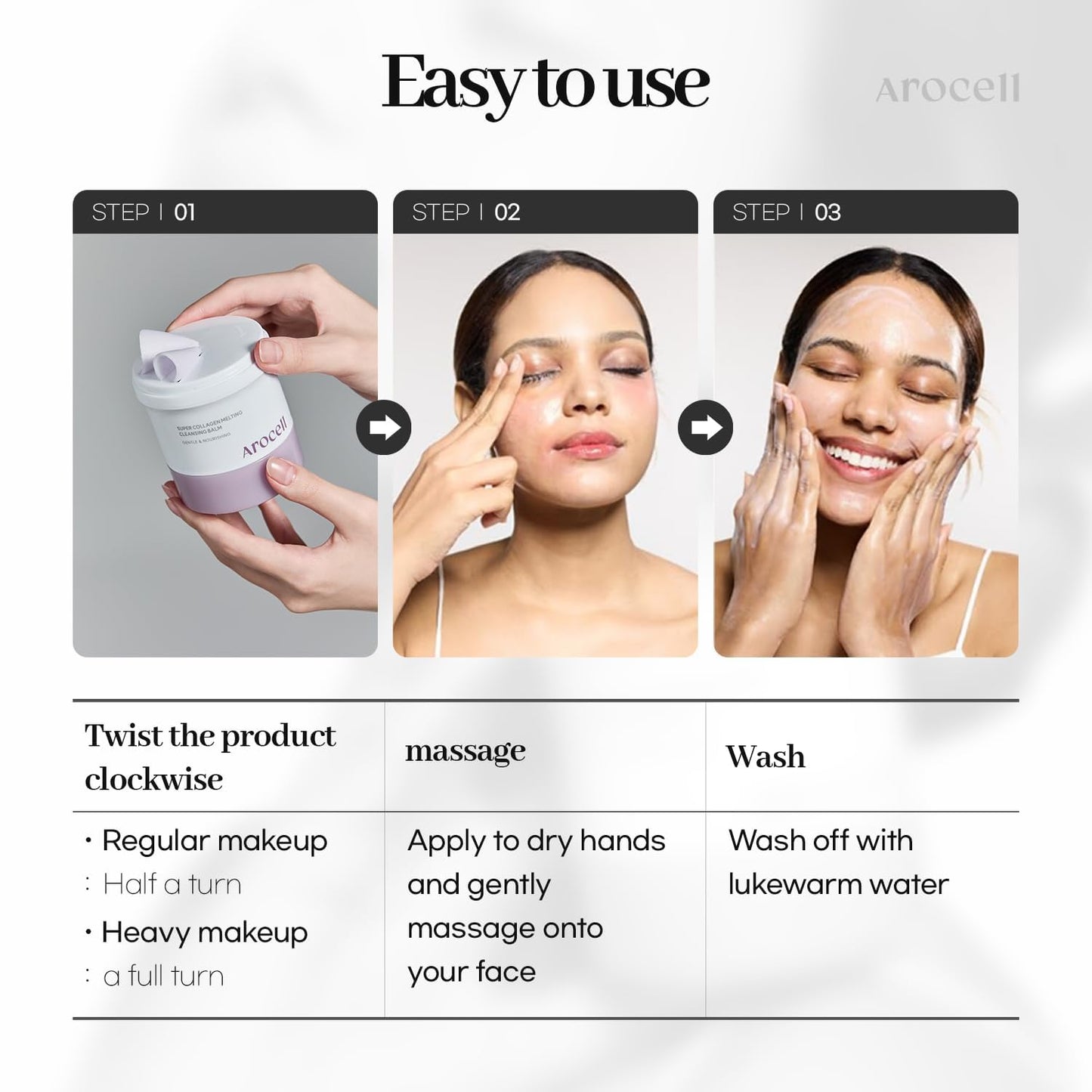 Arocell Super Collagen Melting Cleansing Balm lifestyle shot