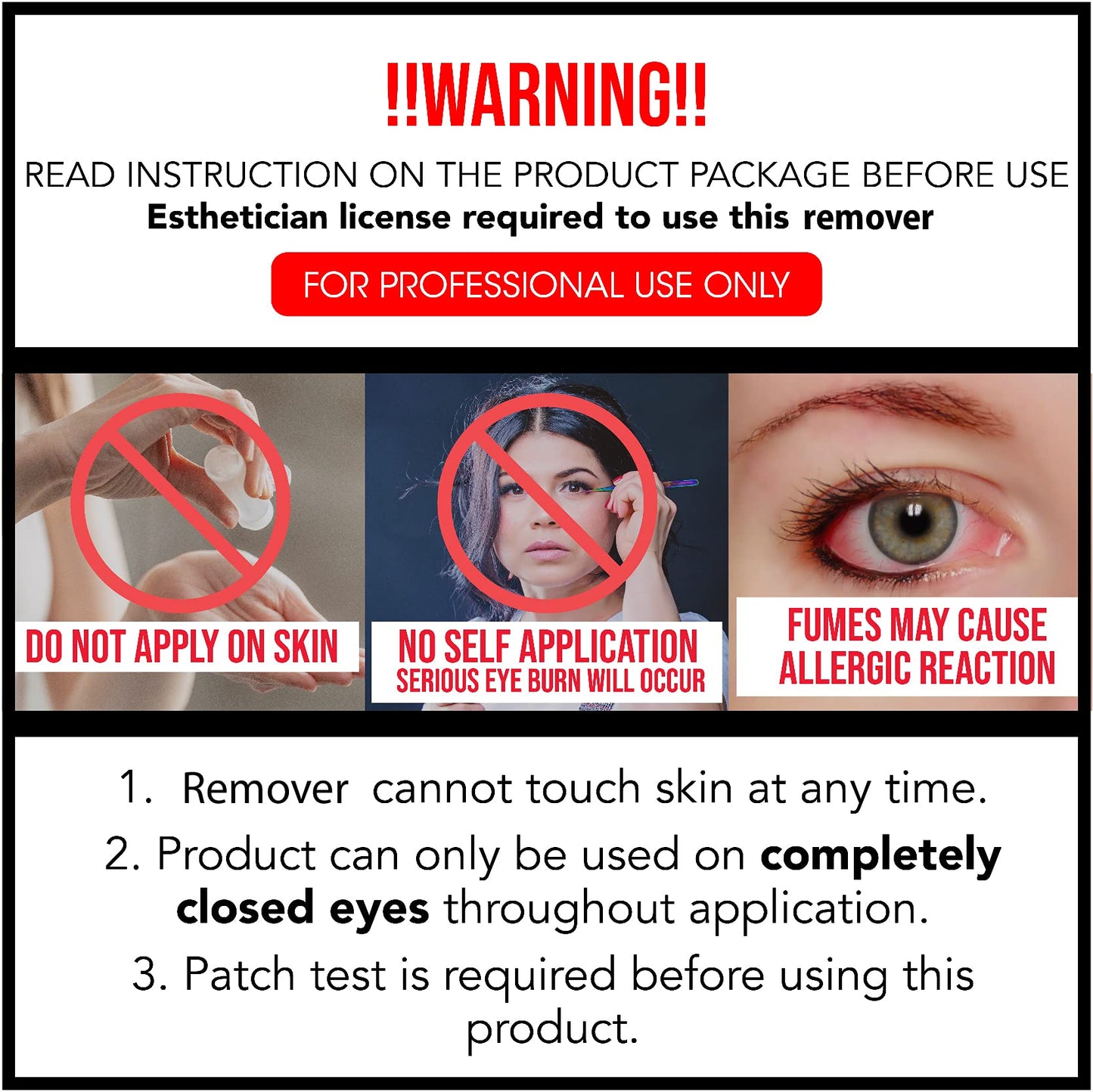 Detailed view of Lyon Lash Pro cream remover container