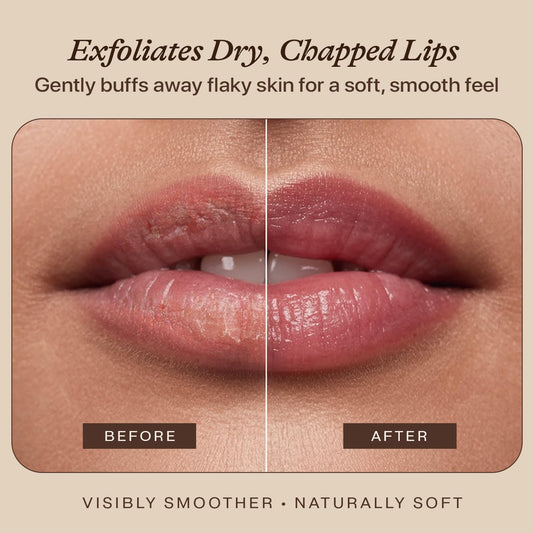 Close up of Beauty by Earth sugar lip scrub texture