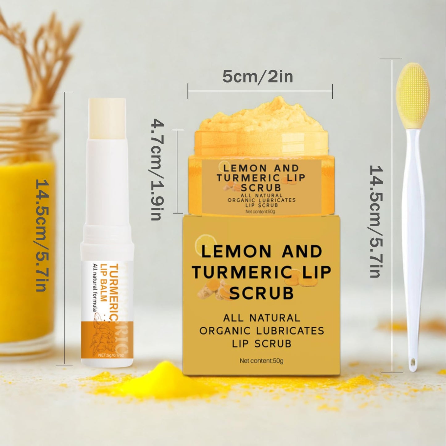 Applying Murend lip scrub with silicone brush