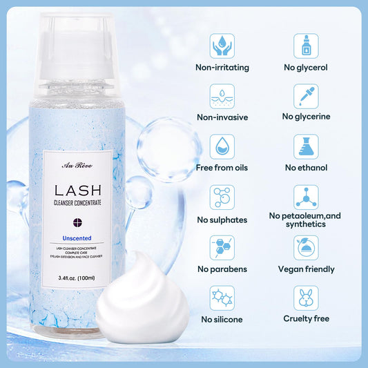AuReve Lash Cleanser Concentrate dilution measuring cup