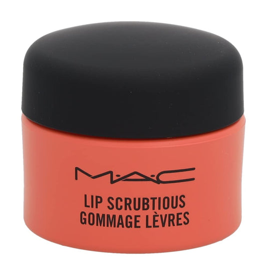 Open jar of MAC Lip Scrubtious sugar-based lip exfoliator