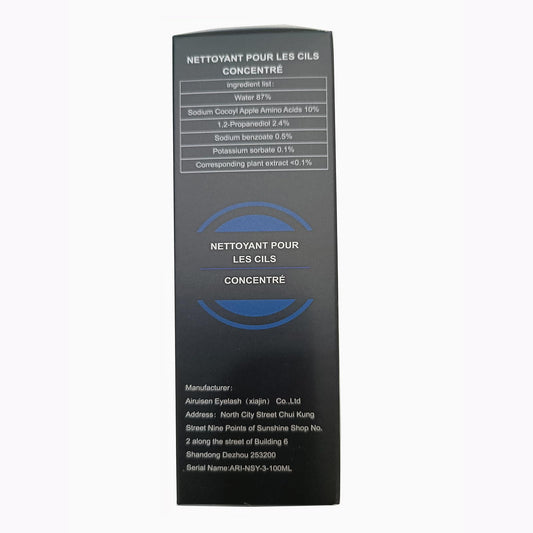Arison Lashes Eyelash Cleanser Concentrate premium professional foaming formula packaging details