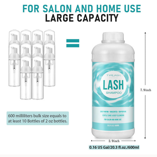 Twilash lash cleanser foaming pump mechanism