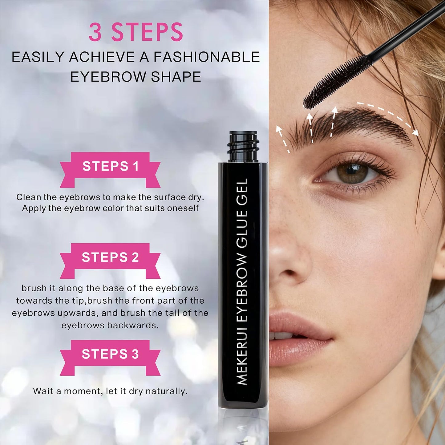 Mekerui professional brow lamination gel kit components