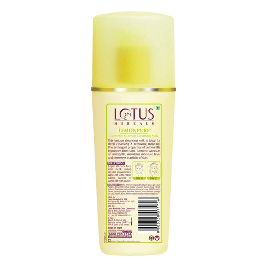 Lotus Herbals Cleansing Milk 170ml bottle packaging
