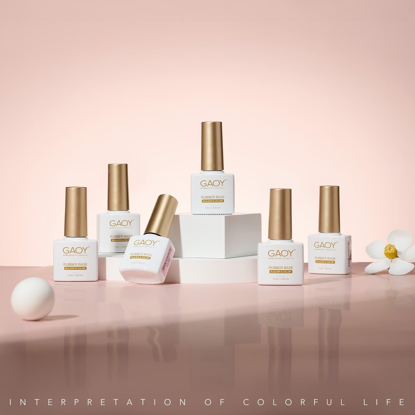 A stylized flat lay of the imported GAOY salon gel kit alongside professional nail grooming tools