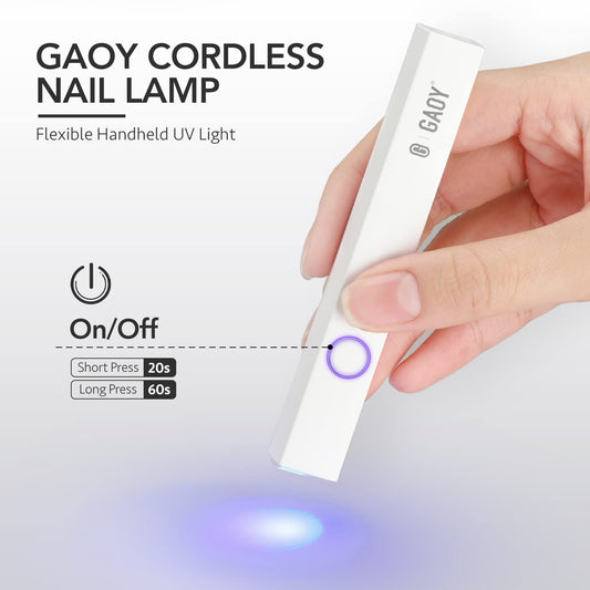 Gaoy portable LED nail lamp for fast gel curing