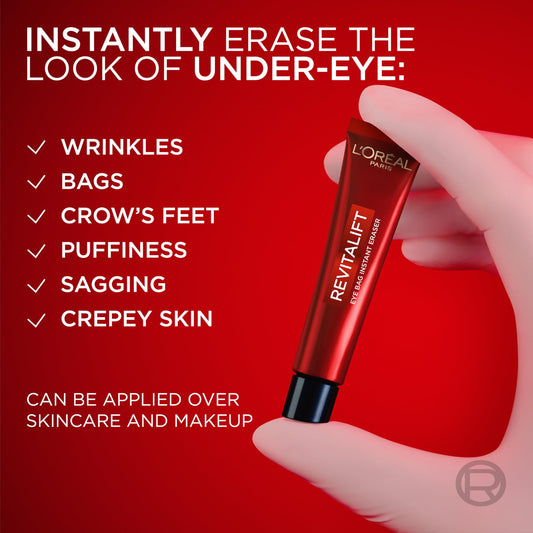 L'Oreal Paris Revitalift Eye Bag Eraser tube with applicator tip