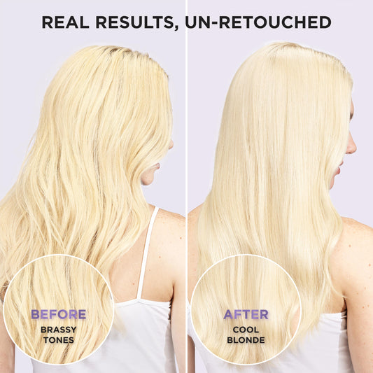 L'Oreal Paris EverPure Purple Shampoo tube displaying product benefits and ingredients