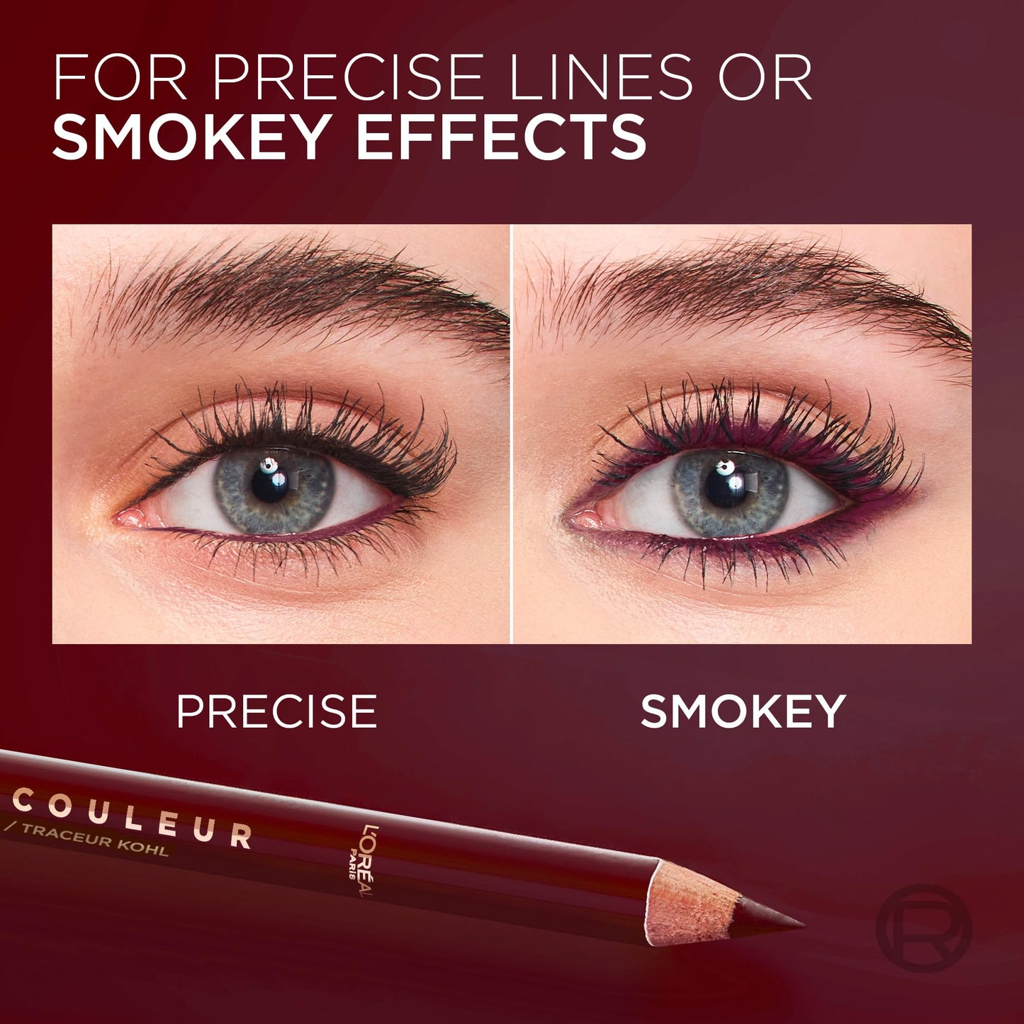 L'Oreal Paris Burgundy Cashmere eyeliner pencil cap off