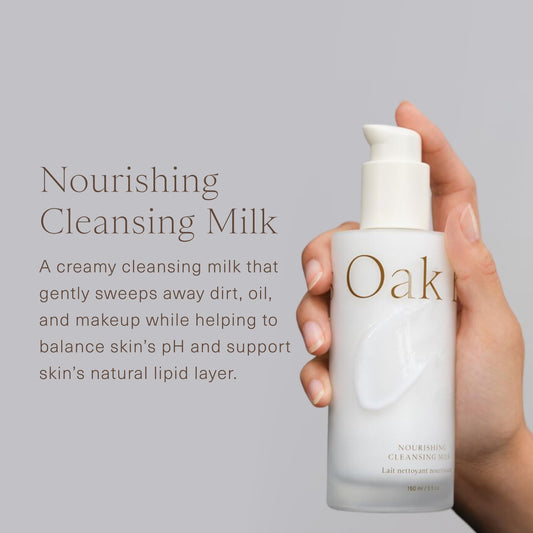 Oak Essentials Nourishing Cleansing Milk 5 fluid ounce packaging