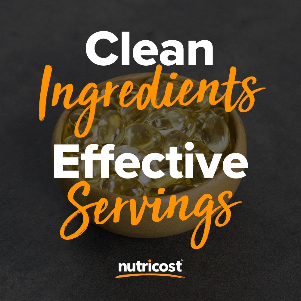 Nutricost imported USA health supplement packaging highlighting skin and cellular benefits