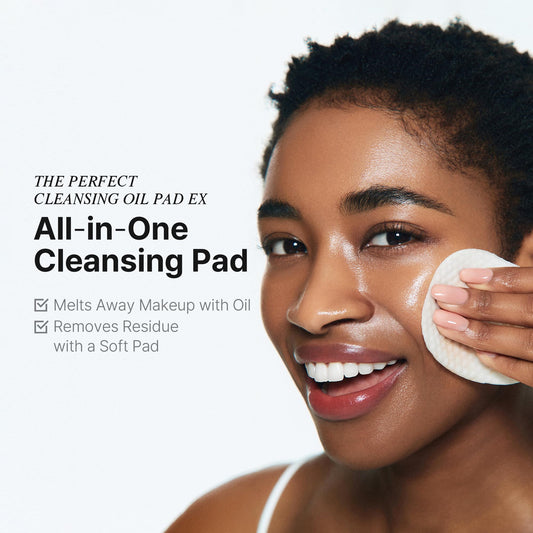 Ariul cleansing oil pads dual-textured design showing embossed side