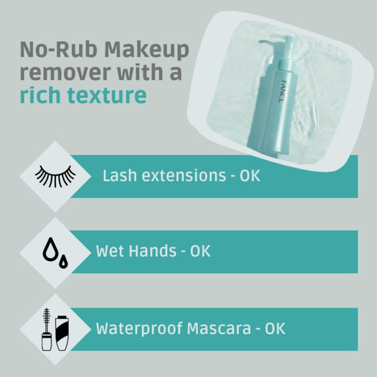Fancl Japanese makeup remover bottle texture