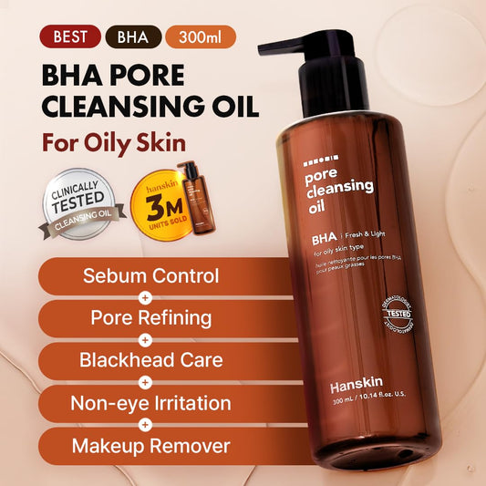 Close up of Hanskin BHA cleanser packaging and texture