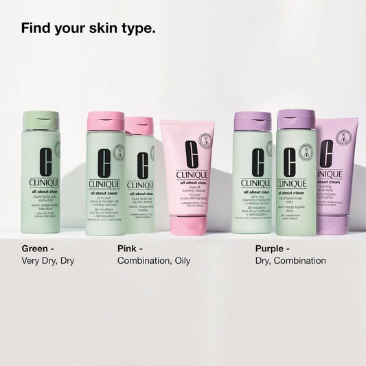Clinique makeup remover milk showing creamy texture and key ingredients like glycerin and vitamin E