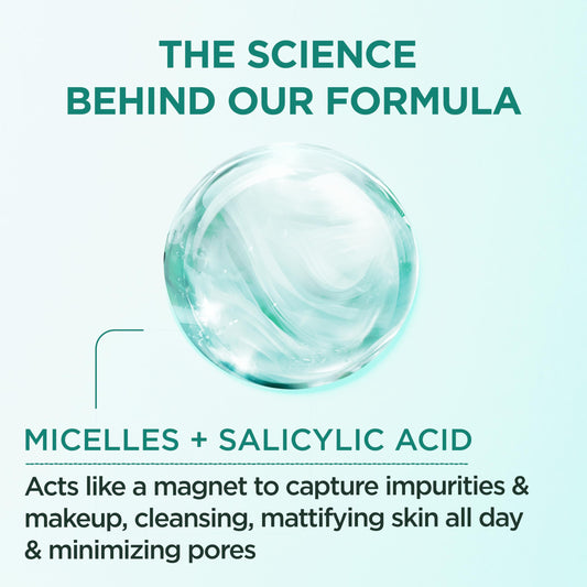 Garnier all in one purifying micellar cleansing water 400ml bottles showing back labels and ingredients