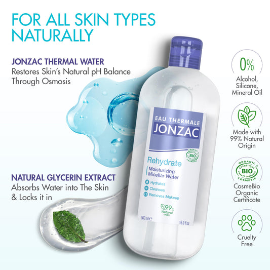 Jonzac organic makeup remover showing authentic imported packaging details