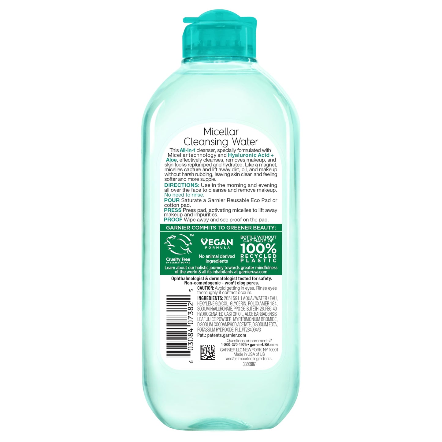 Garnier USA imported skincare collection featuring the blue hyaluronic acid bottle