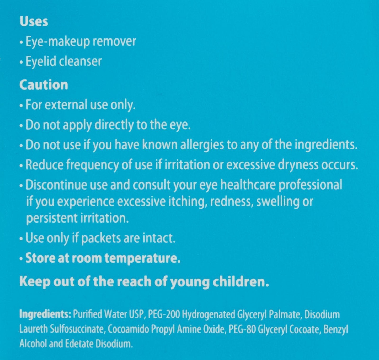 Systane sterile pre-moistened eyelid wipes individual packet