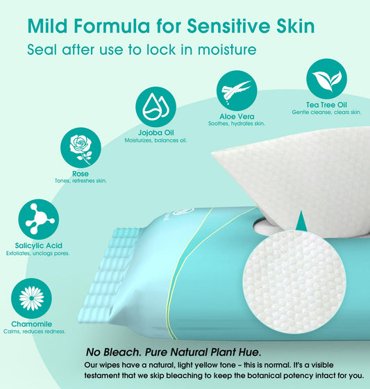ProCIV acne treatment face wipes with tea tree extract packaging