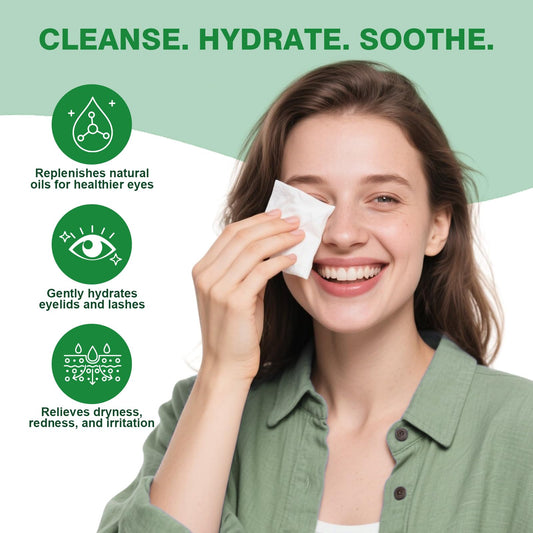 Zeefpod eyelid wipes individually wrapped sachets