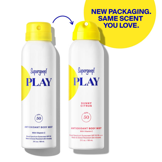 Supergoop Play sunscreen spray bottle 2 pack set