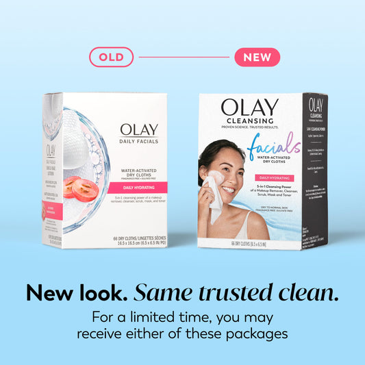 Olay makeup remover wipes water activated cloth texture closeup