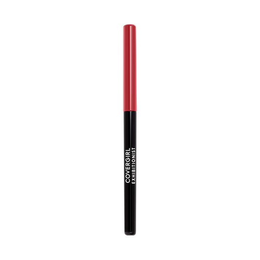 Covergirl retractable lip pencil tip highlighting the self sharpening mechanism.