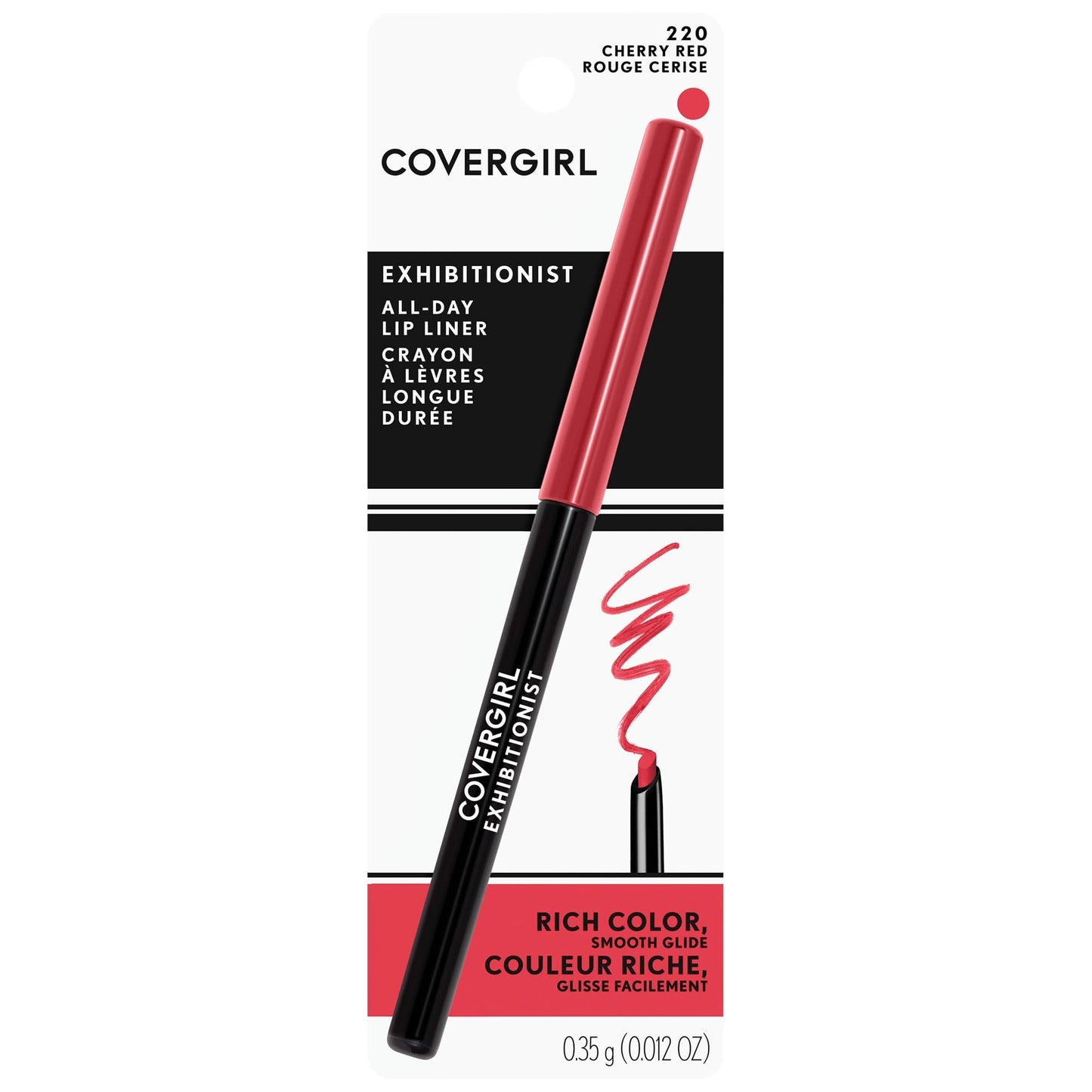 Covergirl lip makeup collection featuring the mask proof liner for lip definition.