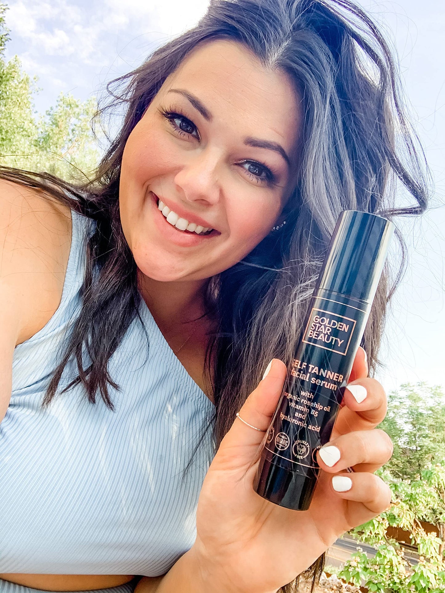 Golden Star Beauty anti-aging self tan serum collection