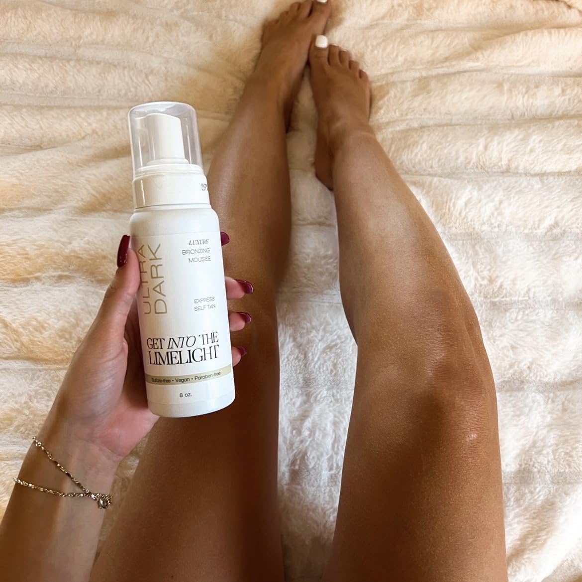 Get Into The Limelight ultra dark tanning mousse lifestyle shot