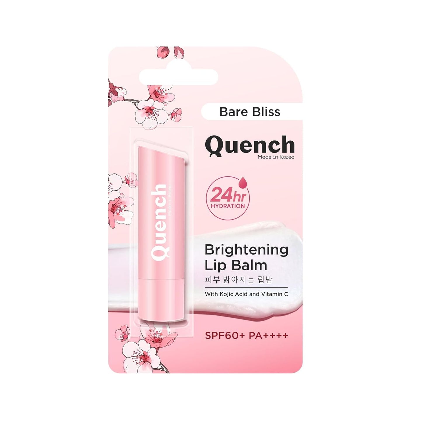 Quench Botanics Kojic Acid and Vitamin C lip balm texture