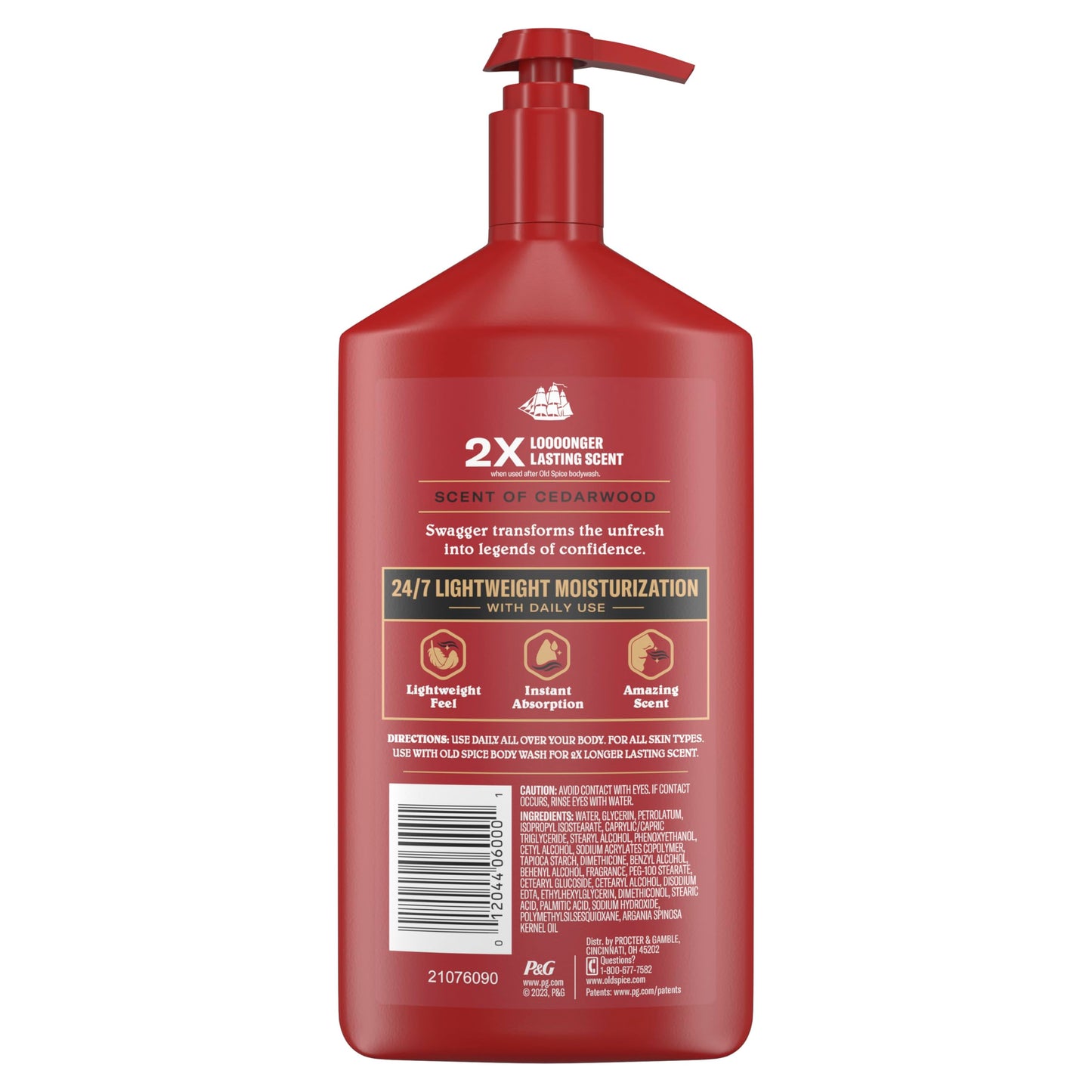 Old Spice grooming range featuring Swagger body lotion