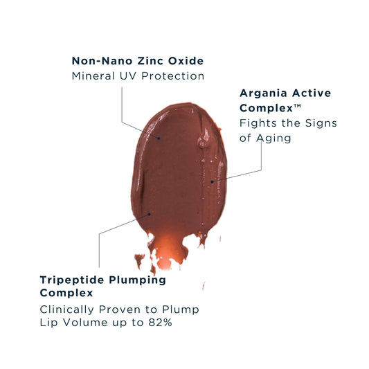 FRÉ Plump Me Peptide Lip Tint showing applicator and texture