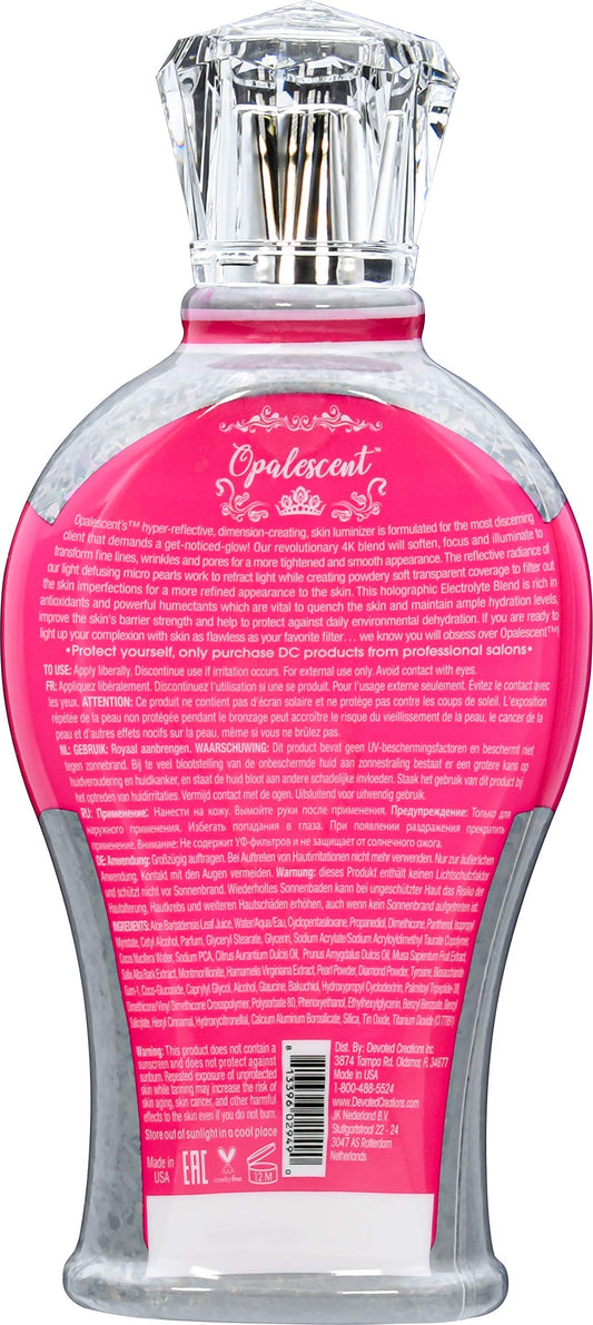 Devoted Creations Opalescent Tanning Lotion 12.25 Fluid Ounces product packaging