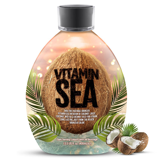 Vitamin Sea tanning lotion coconut oil formula bottle