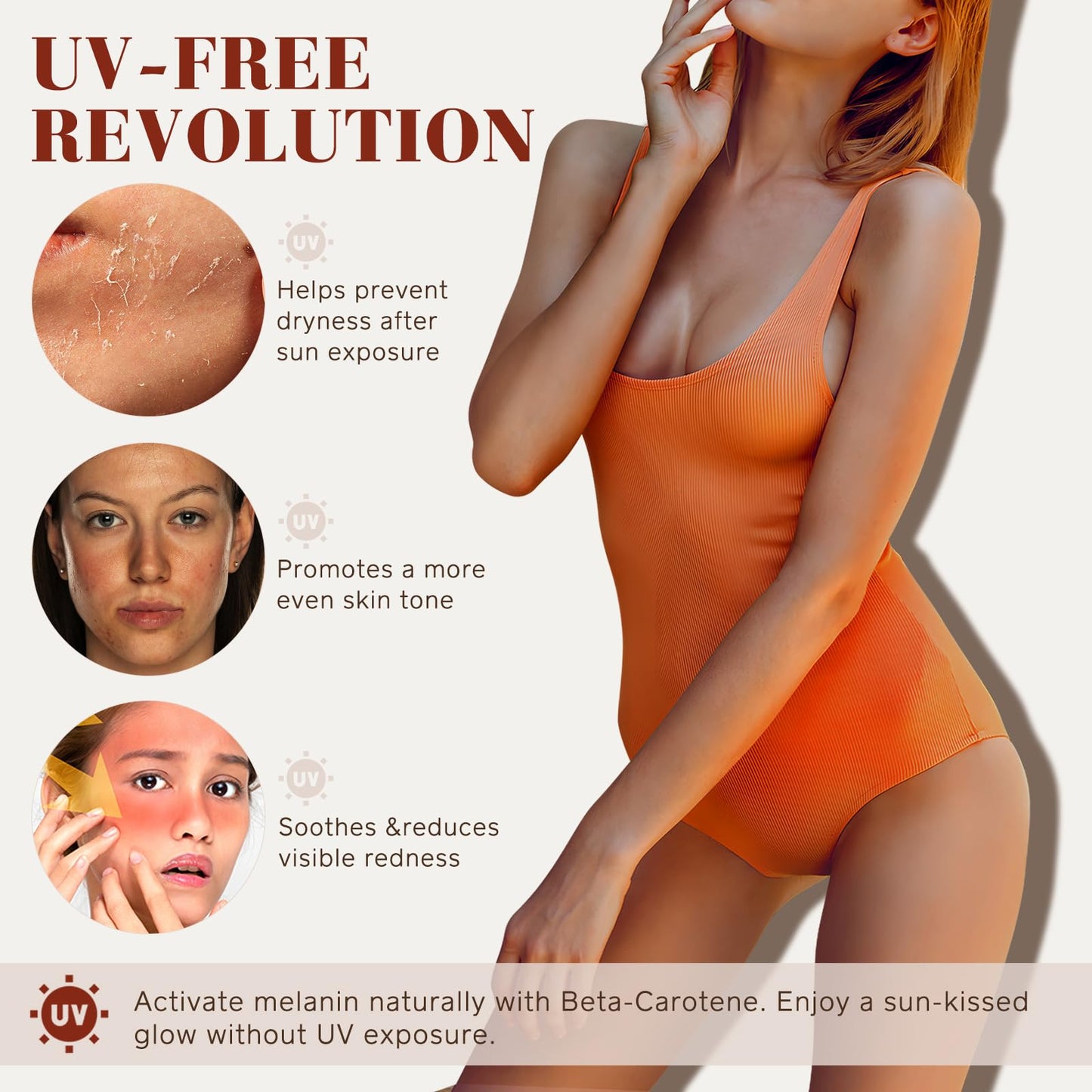 Gogiftgo tanning drops for face and body skin health