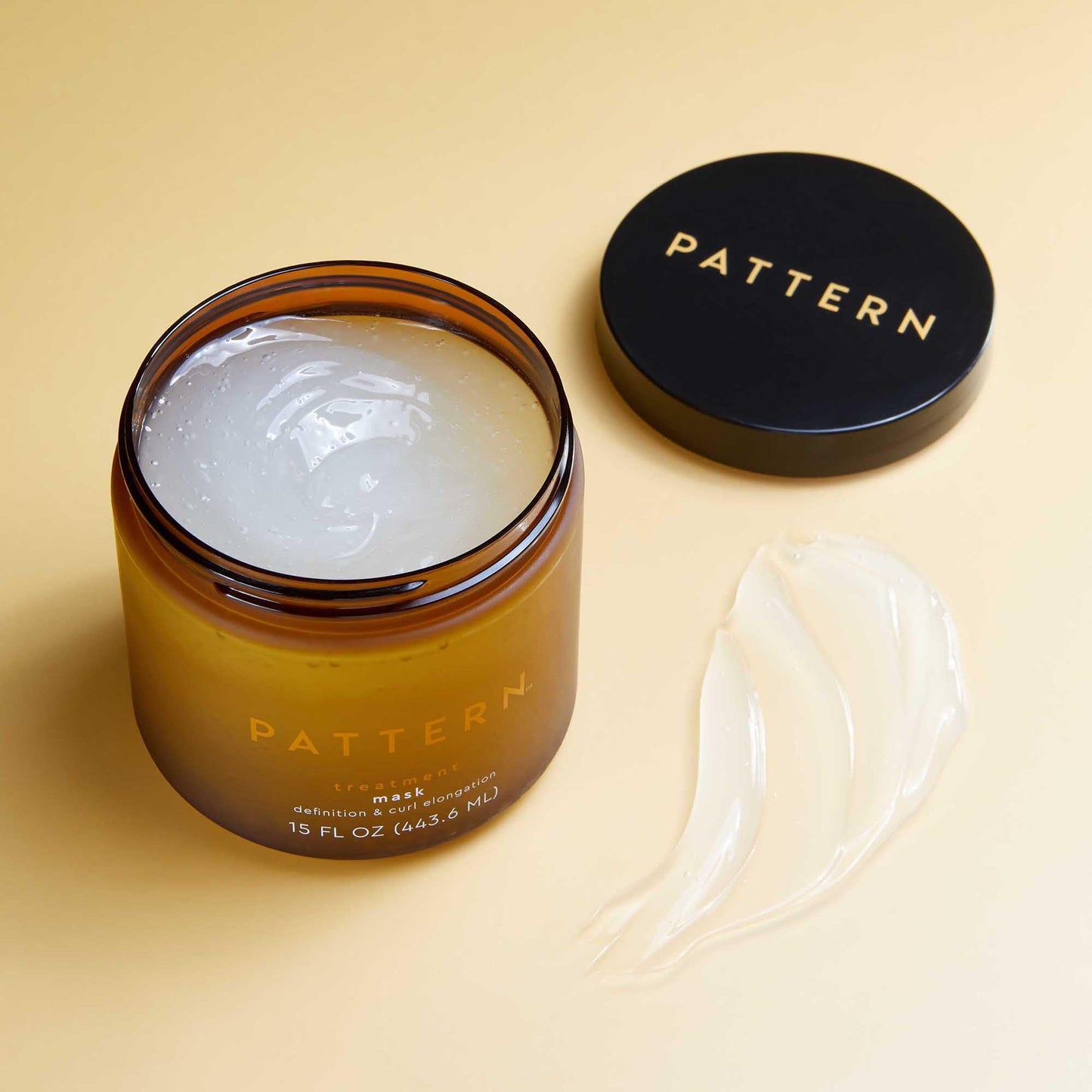 Unboxing view of the authentic PATTERN Beauty USA imported curly hair treatment jar