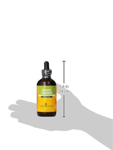 Herb Pharm organic black cohosh liquid extract bottle in hand