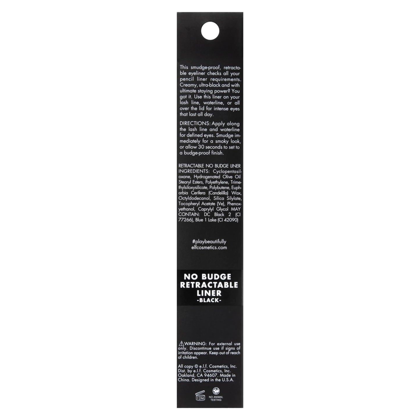 E.l.f. waterproof eyeliner product components