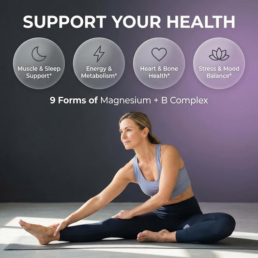 Clean Nutraceuticals MultiMag supplement facts panel detailing 500mg elemental magnesium and B vitamins