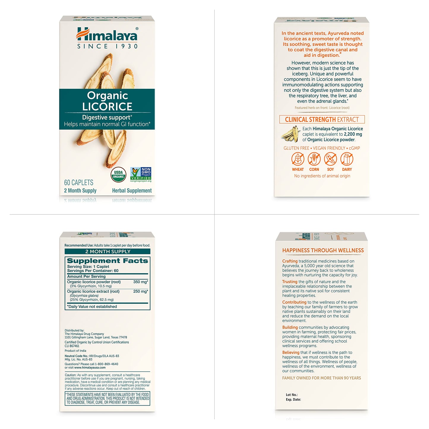Himalaya Organic Licorice product in lifestyle setting for gut health