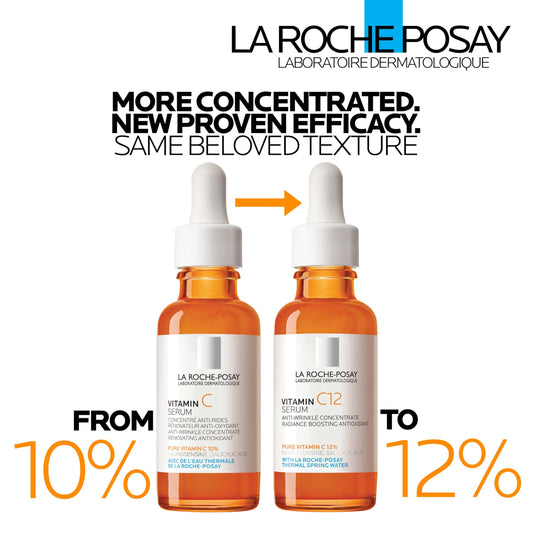 La Roche-Posay Vitamin C serum bottle and dropper close up