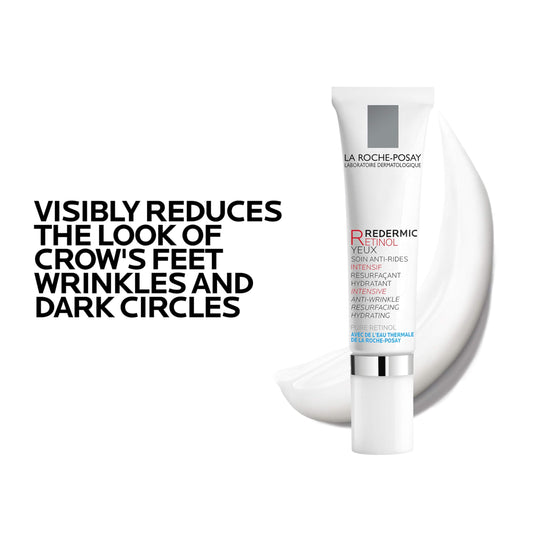 La Roche-Posay Redermic R Eye Cream packaging box showing ingredients and directions