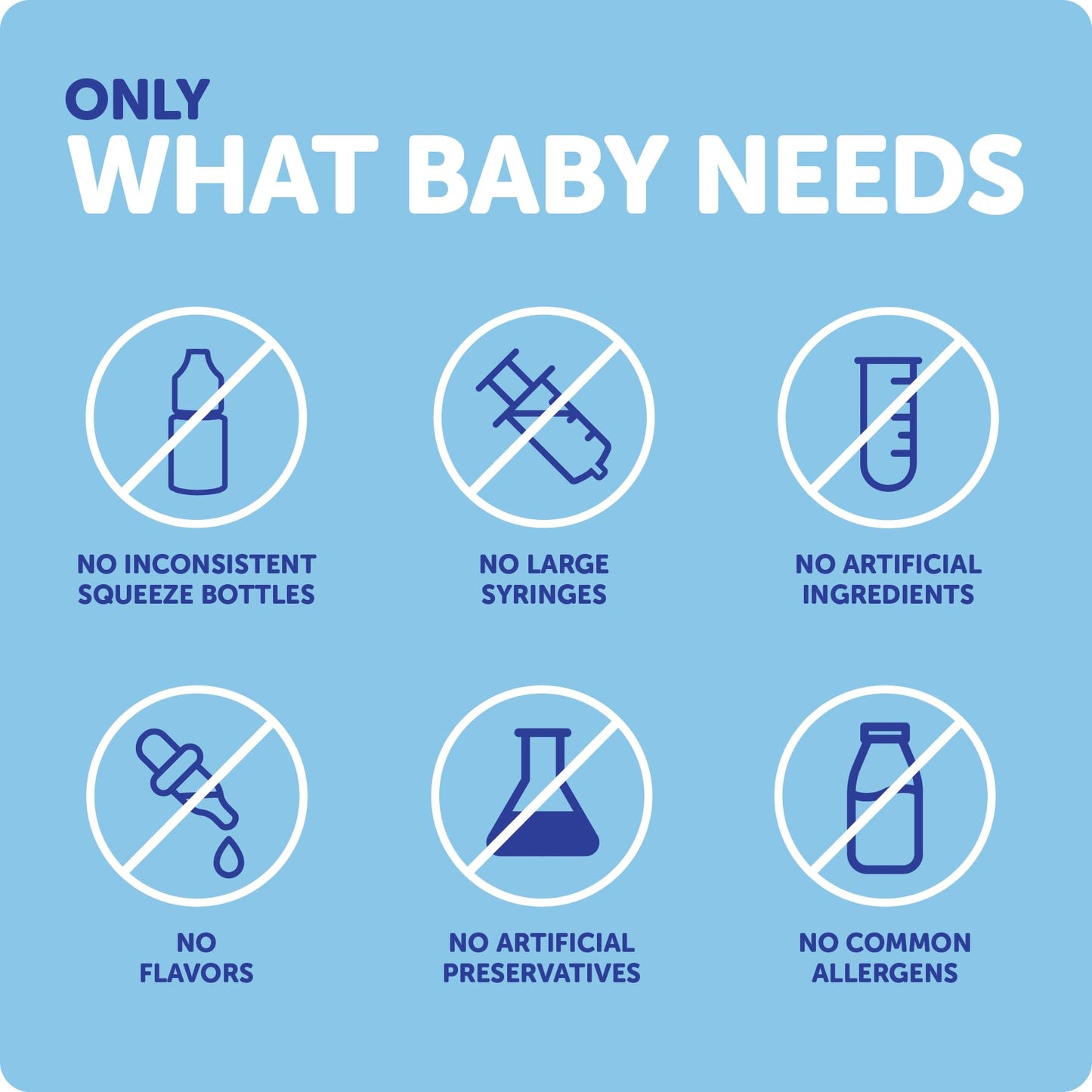 Authentic Ddrops Baby liquid vitamin D3 highlighting its gluten-free and non-GMO properties.