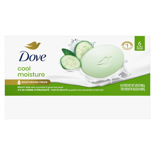 Dove Cool Moisture soap bars packaging