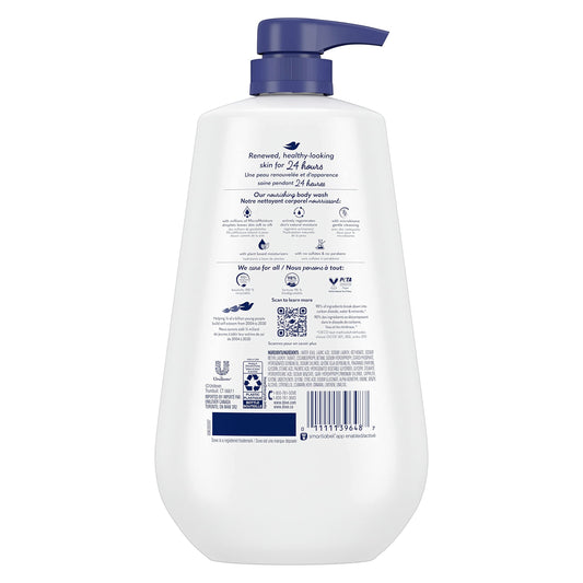 Dove body wash pump bottle set for dry skin